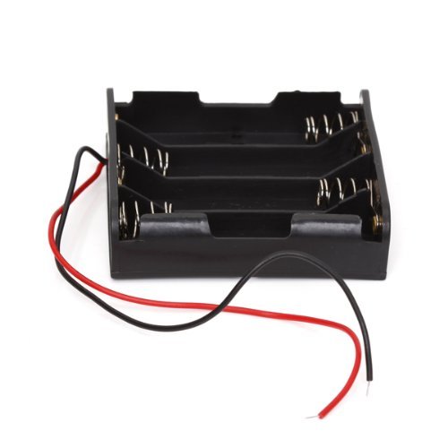 SODIAL (R) 1 x Box Vano Batteria per 4 batterie AA...