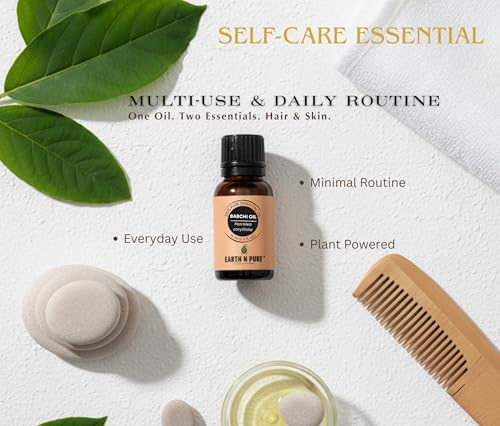 Image of Earth N Pure Babchi Oil (Psoralea Corylifolia) | Cold pressed and Undiluted For Skin, Pigmentation, Vitiligo & Uneven Skin Tone - 50ML