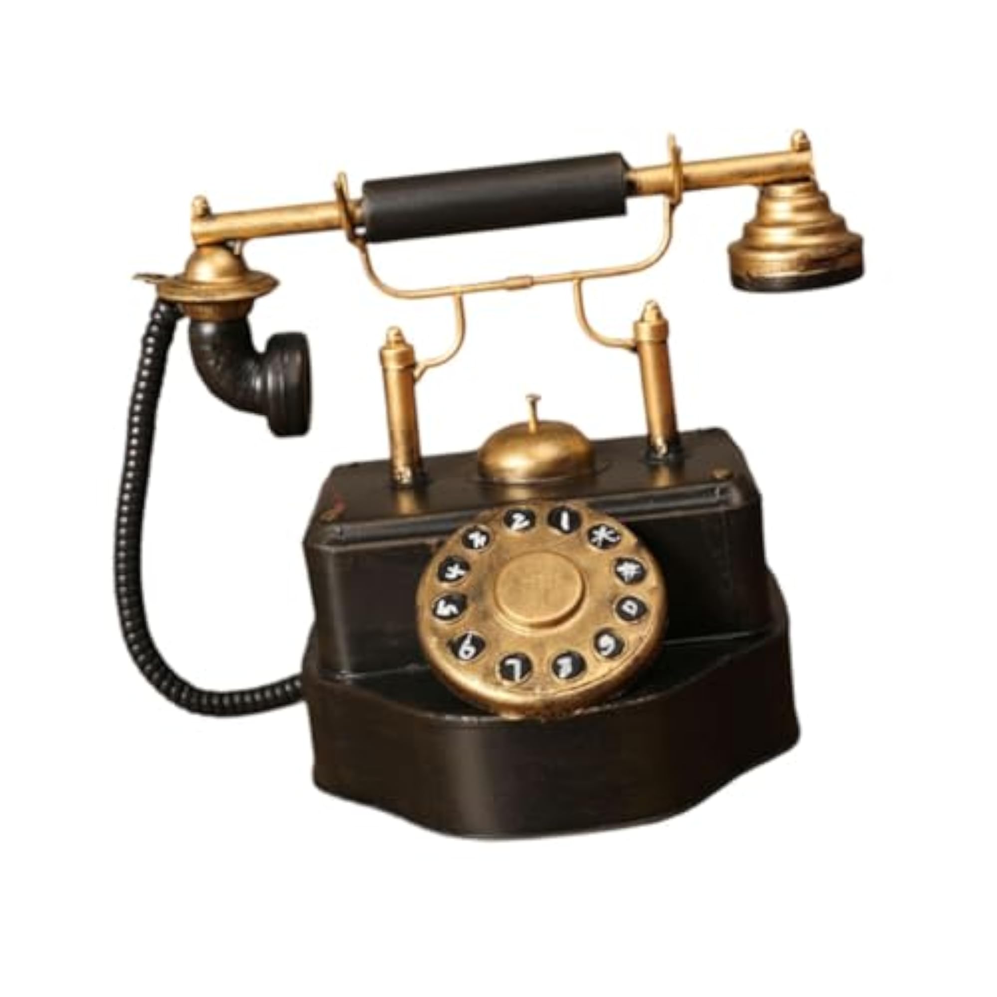 Traditional Landline Phone Ornament for Home Decor