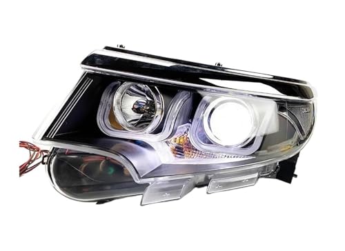 Para Ford Para EDGE 2012-2014 Luces Circulación Diurna Faros LED Bi Xenon Bombilla Luces Antiniebla LáMpara Pantalla(Xenon bulb low beam)