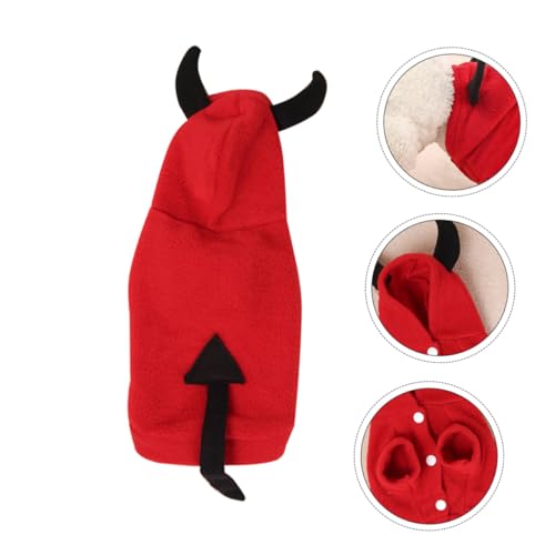 Disfraz 3D Diablo Halloween para Perro Talla S Abrigo miniatura 7
