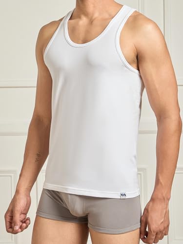 Image of Modern Crew CoolSense Vest for Men | Super Combed Cotton, Stay Upto 3 Degree Cool & Fresh, Anti-Bacterial | Black