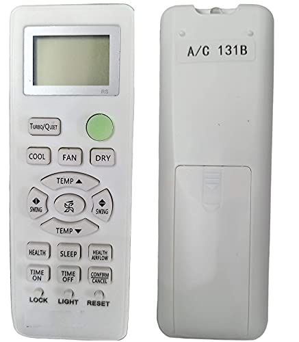 Image of Ehop AC131 Compatible Remote Control for Haier Air Conditioner VE-131B (Please Match The Image with Your existing or Old Remote Before Ordering)