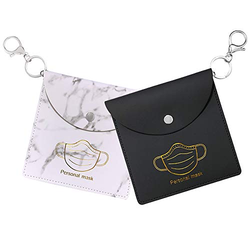 SALPPLEA 2 Packung Aufbewahrungsbox Tragbare,Tragbare Masken-Aufbewahrungstasche, Staubmasken-Aufbewahrungsbox zur Vermeidung von Maskenverschmutzung Cover