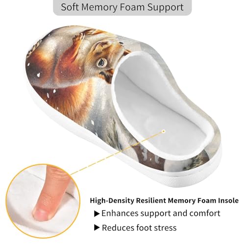 House Fuzzy Slippers Halloween Skull Unicorn Anti-Slip Warm Shoes for Womens & Men 208487362