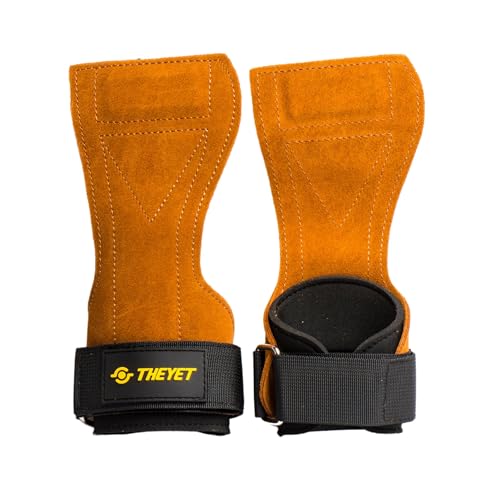 THEYET Calleras para Crossfit y Gimnasio - Guantes de Calistenia y Musculación Hombre y Mujer - Protección para Dominadas, Pesas y Barra - Muñequeras Gym Integradas - Lima de Callos Incluida