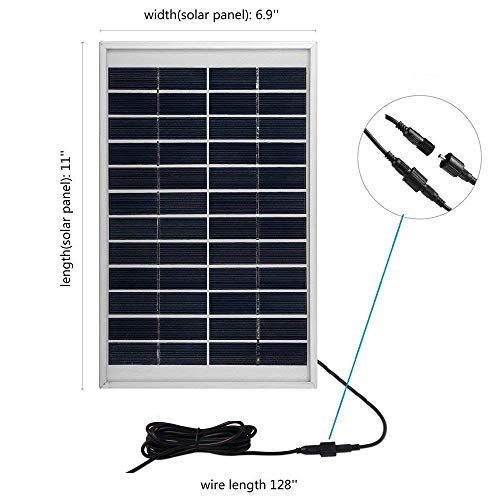 5W Solar Fountain Pump Garden Water Pump for Pond Birdbath, Maximum Flow 380L/H by JT - Thumbnail 2