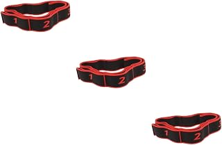 INOOMP 3pcs yoga tension belt elastic exercise bands yoga stretch strap exercise resistance bands multiloop strap yoga mat strap sling exercise stretch band polyester yoga belt yoga band