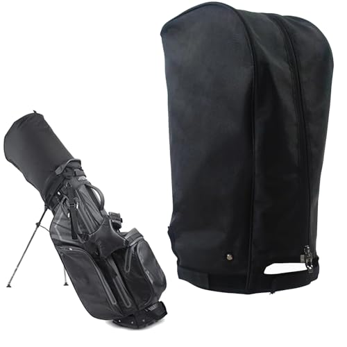 ZHICIM Golf Bag Rain Cover Hood Universal 1680D Nylon, Rain Cape for Golf Bags with Snap Button, Waterproof Material Dustproof Club Protector