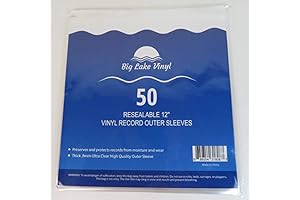 Clear Vinyl Outer Sleeves for Supreme Record Protection - 50 Pack