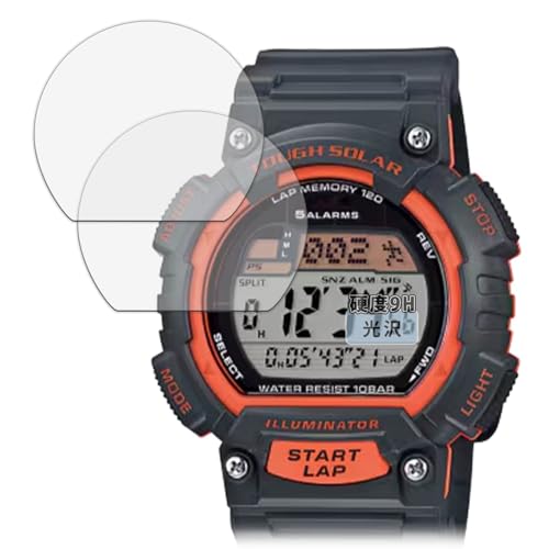 Kayo&Karin �t�B���� CASIO Collection SPORTS STL-S100H �V���[�Y (2���Z�b�g) ������ �ی�t�B���� �K���X�t�B���� (�ɔ� �t�@�C�o�[) ������ ���{��