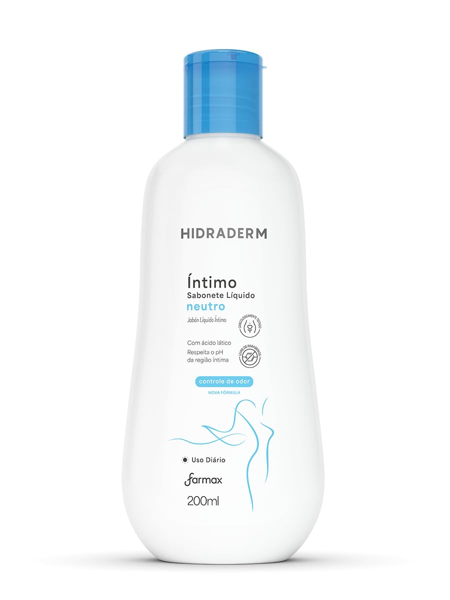 Farmax - Sabonete Íntimo Hidraderm Farmax 200Ml Neutro | Sabonete Líquido Íntimo