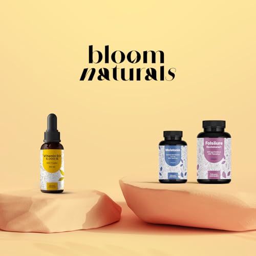 Vitamin D3 Tropfen Hochdosiert 5000 IE - 1900 Tropfen - 50ml - Geschmacksneutral - Laborgeprüft & produziert in Deutschland - Verpackung kann variieren