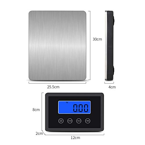 Báscula digital plataforma 180kg con pantalla LCD miniatura 3