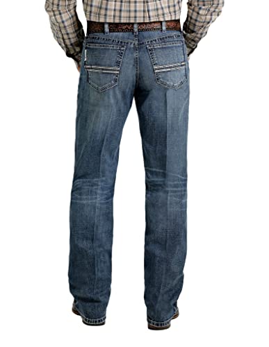 Cinch Men's Relaxed Fit White Label in Medium Stonewash (33x36) Blue3