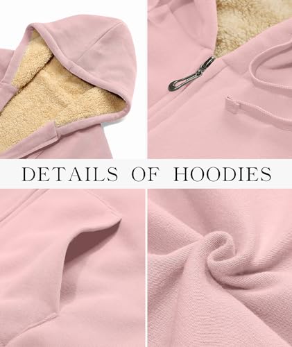 Image of SWISSWELL Hoodies for Women Winter Fleece Sweatshirt - Full Zip Up Thick Sherpa Lined Hooded Jacket