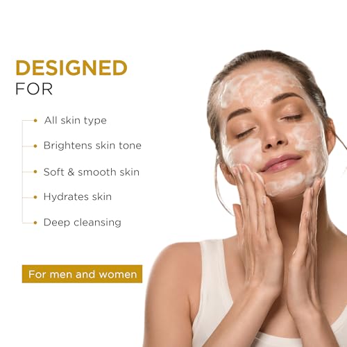 Image of Oshea Herbals Rice Water Brightening Foaming Cleanser for Women & Men | Removes Impurities, Boosts Hydration & Brightens Skin | Enriched with Niacinamide & Aloe Vera | All Skin Types - 100 ml