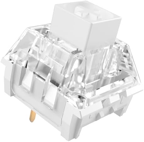 Kailh Box White Mechanical Keyboard Switches,3-Pin 45gf Clicky/Sp...