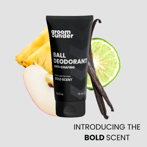 Groom Under, Anti-Chafing Men's Ball Deodorant, Protects Against Sweat, Odour & Irritation, Groin Care Moisturiser, Soothing Aloe Vera, 75ml - Image 7