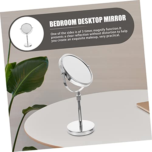 Espejo de Maquillaje Redondo Portátil con Luz LED miniatura 2