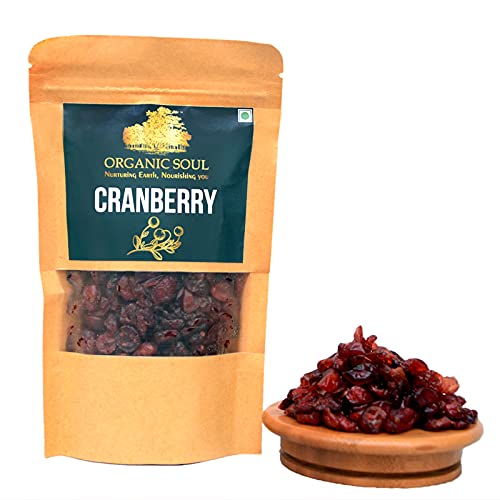 Organic soul Organic Cranberry Dry Fruit whole 200g Cranberries