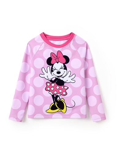 Image of Disney Marvel Spiderman Stitch Rash Guard Shirts Minnie Ariel UPF50+Swim Shirt Boy /Girl Surf Swim Suit Top Kid Swimwear 2-14Y
