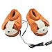 YHNJI Chaussons chauffants électriques USB confortables en peluche pour homme et femme