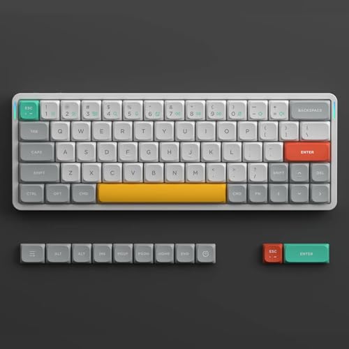 Image of nuphy Air60 V2 Portable Wireless Keyboard 60% Low Profile Mechanical Keyboard Support QMK /VIA Compatible with Windows /mac OS /Linux Supports Bluetooth 5.1 /2.4GHz /USB-C White - Gateron Blue Switch