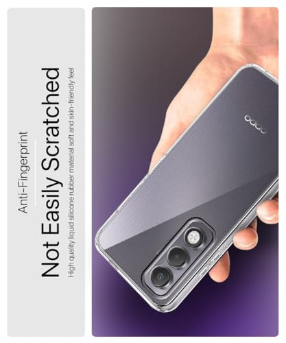 Image of WOW IMAGINE Transparent Back Cover Case for Oppo K13x 5G | Raised Bumps for Full Device & Camera Protection Shockproof TPU Silicone Back Case Mobile Cover - Transparent