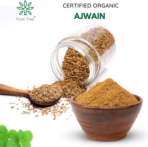 Image of Pure Tree Certified Organic Carom Seeds | 250 g | Ajwain Seeds | Omam | Vamu | Ajowan | Ayamodakam Seeds Rich In Antioxidants