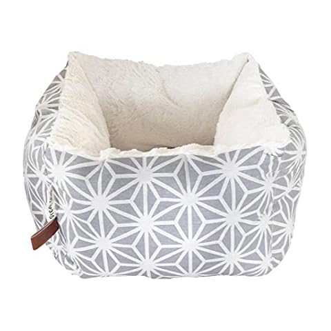 Pet Brands Grey Geometric Snuggle Bed Cover