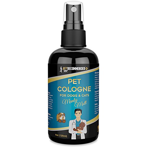 Vet Recommended - Dog Cologne Spray - Manly Mutt Perfume for Dogs - Perfect Pet Deodorant for Dogs and Cats - 4oz/120ml, Made in USA.