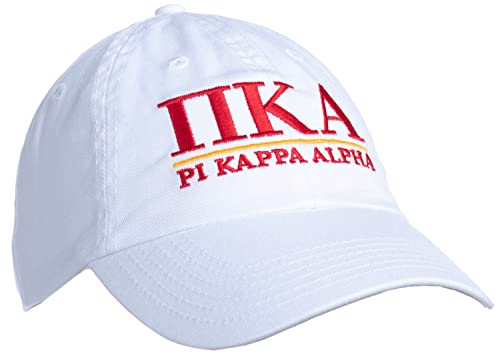 Ann Arbor T-shirt Co. Pi Kappa Alpha | Classic PKA Fraternity Line Pike Baseball Rush Frat Hat Cap