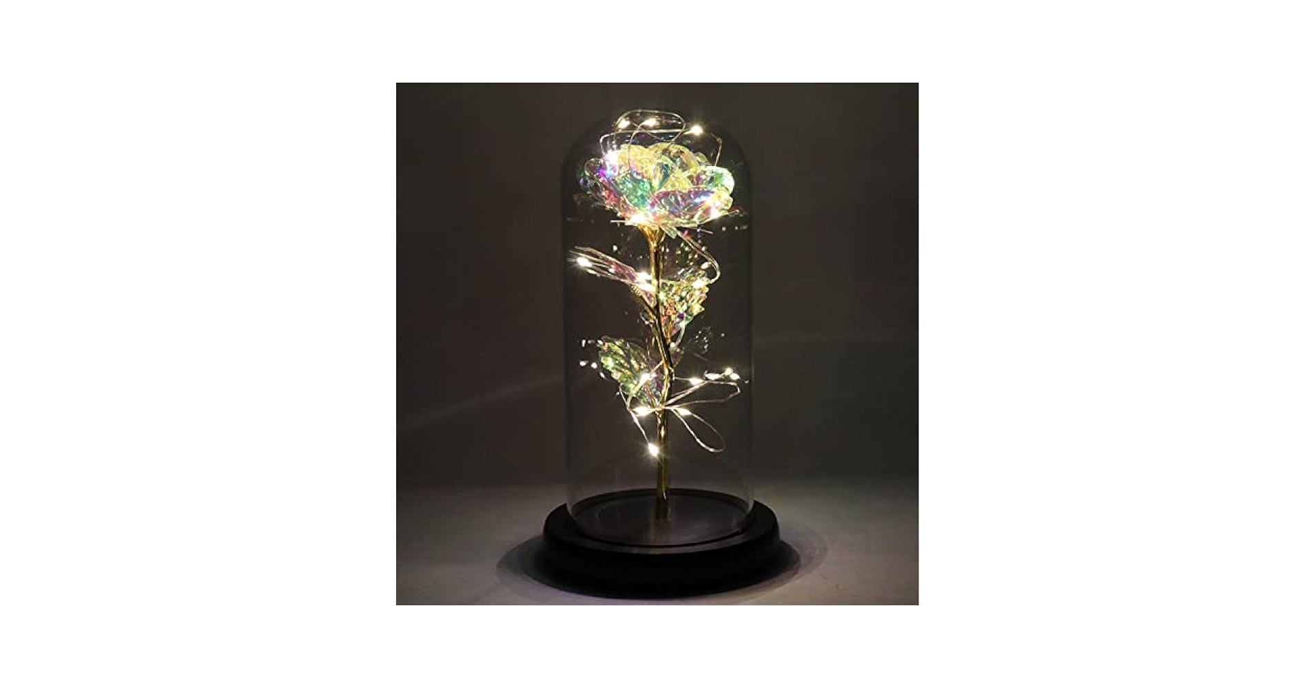 Amazon.co.jp: Q-FLA シャイニング ローズ ドーム LEDライト付き