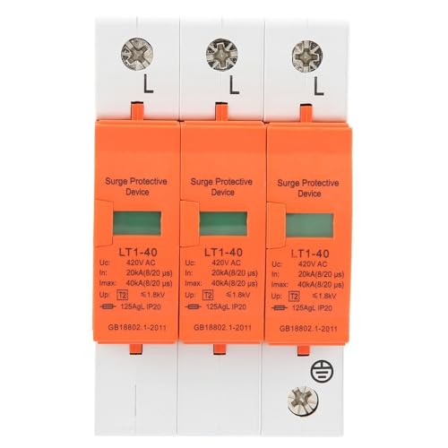 Protection contre le tonnerre 40 kA AC 420 V rail DIN domestique