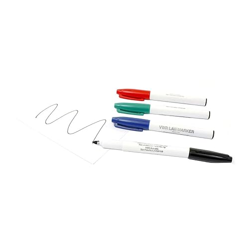 52877-310 - Marcador de laboratorio, color negro (paquete de 10)