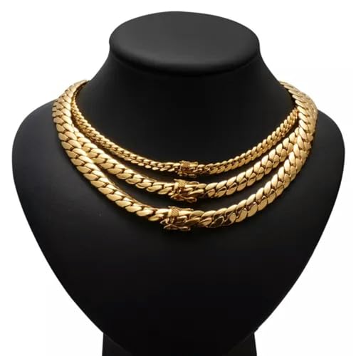 Collier de chaîne de serpent dorée en acier pour offrir - 6