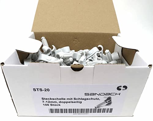 SD ProfiLine Steckschelle mit Schlagschutz, 7-12mm, doppelseitig, 100 Stück