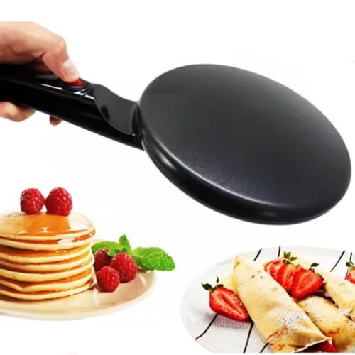 AISINILALAO Black,Household Non-Stick Pancake Machine,110V/240Velectric Cake Maker Machine Breakfast Pizza Baker Pancake Baking Pan Non-Stick Pan Chinese Spring Roll Cooking Pan