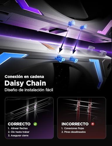 Ventiladores RGB para PC para setup de streaming con efecto espejo infinito blanco 5
