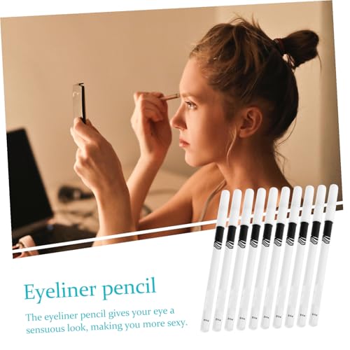 Set 10 lápices delineadores blancos para ojos miniatura 3