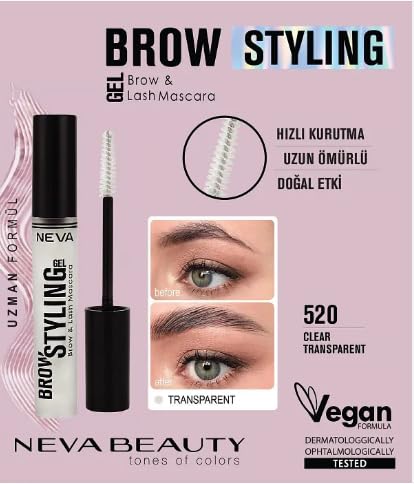 Neva Beauty Kaş Şekillendirici Jel Kaş Ve Kirpik Maskarası 6Ml