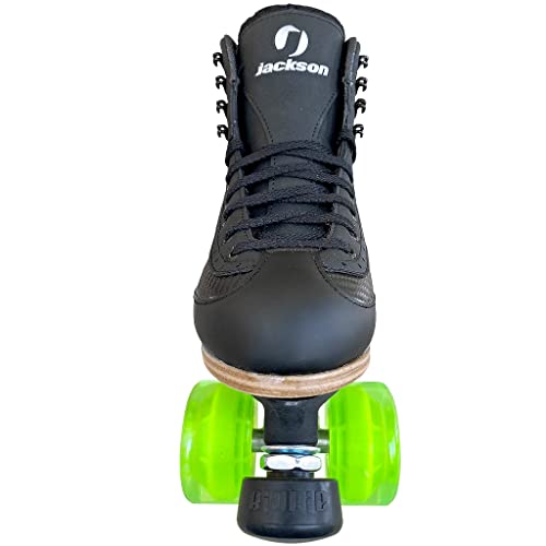 Vibe (Silver) Viper Nylon Tan Sole Clear Wheels - Outdoor Roller Skate Size 6 #TOP3