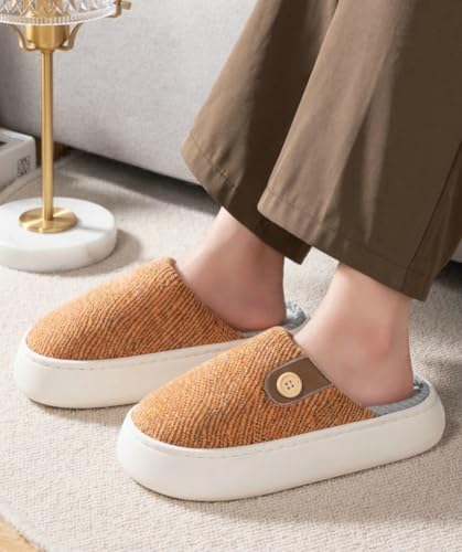 Caistre Womens Mens Memory Foam Slippers Warm Fluffy House Shoes Comfortable Anti Slip Bedroom Slipper Winter Shoes Indoor Outdoor2