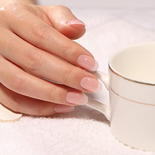 BLUESKY Ridge Filler Base Coat, MB08, Pale Pink, Gel Nail Polish, Rubber Base Gel, 10ml, Ridge Filler Base Coat, Pink - Image 4