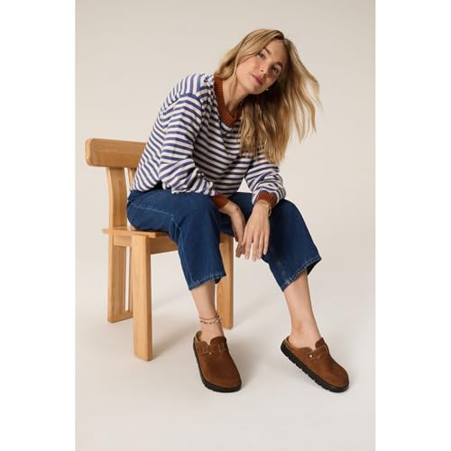 Image of Project Cloud 100% Genuine Leather Platform Clogs for Women Footwear - Memory Foam Arch Support Cork Footbed Casual Shoes & Mules for Women 2026 (Benton Chunky)
