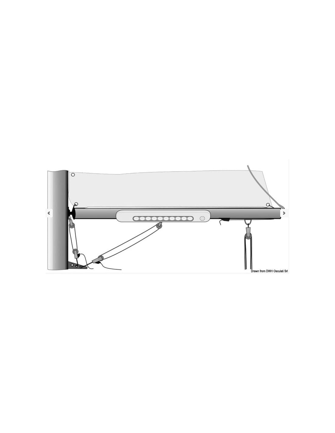 Osculati Plafoniera LED da appoggio 310x40x15 mm (Free-Standing Watertight LED Light 310