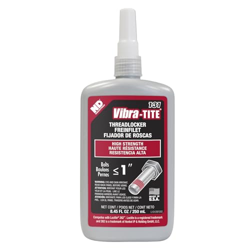 Image of Vibra-TITE - 13125 131 Permanent Strength Anaerobic Threadlocker, 250 ml Bottle, Red