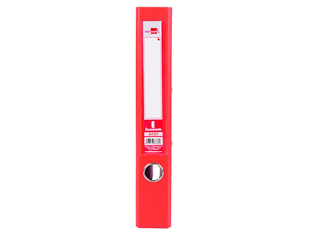 liderpapel AY07 - Lever Arch File with Rado, Red, A4 - Image 3