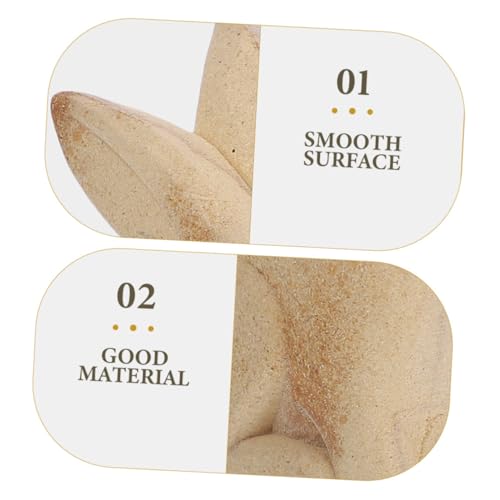 Lapin miniature en bois brut SHINEOFI : kit de 4 décorations de table de fêtes à peindre - 8